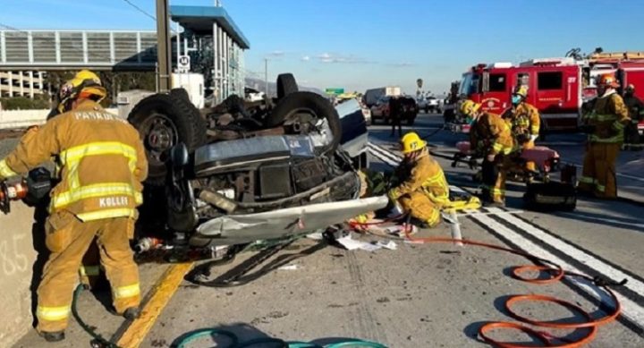 7-Vehicle Wreck Shuts Down 210 Freeway in Pasadena for 2 Hours ...