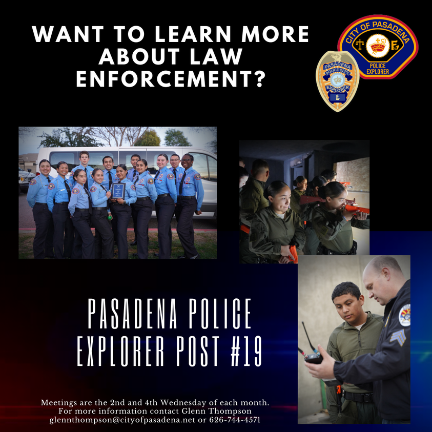 Pasadena Police Explorer Program Resumes – Pasadena Now
