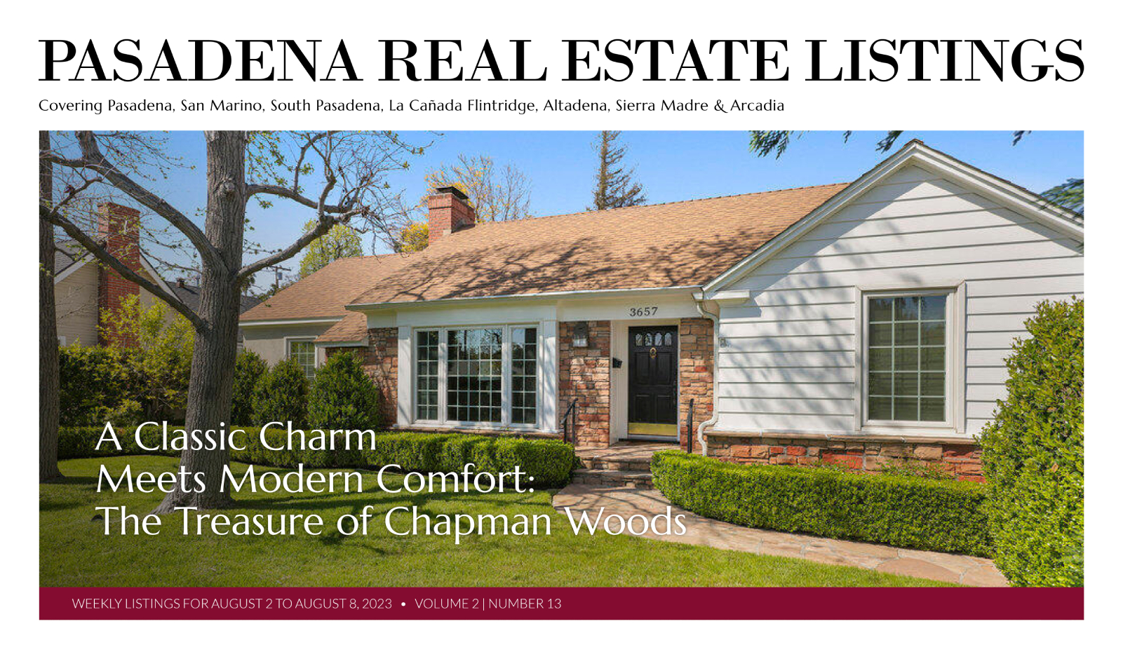 Pasadena Real Estate Listings Weekly V2 N13 Pasadena Now