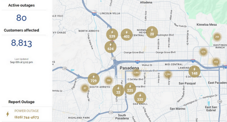 Adp Outage Map Heat Triggers Power Outages for Thousands in Pasadena – Pasadena Now