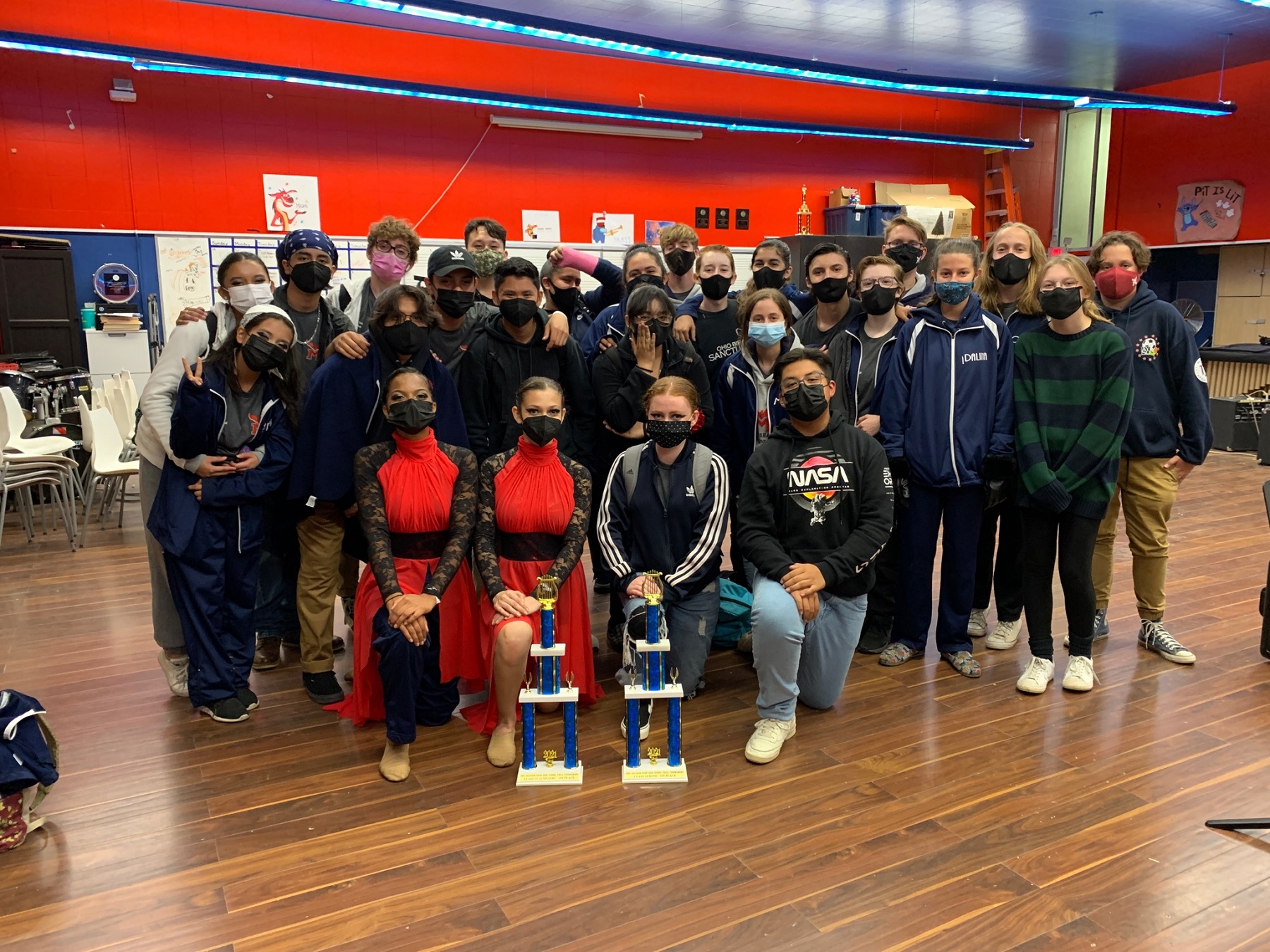 Marshall's Mighty Marching Band, Auxiliary, and Drum Line Participate