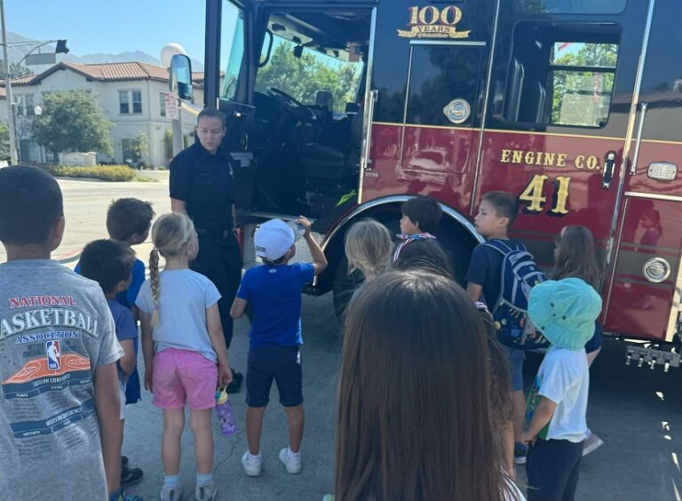 Fire Base Rita St. Rita Campers' Fire Safety Adventure at Sierra Madre Fire Department ...