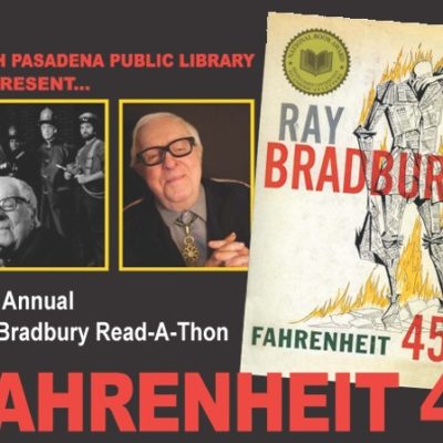South Pasadena Public Library to Participate in an Evening Reading of Fahrenheit 451 to Mark the 100th Anniversary of Ray Bradbury’s Birth