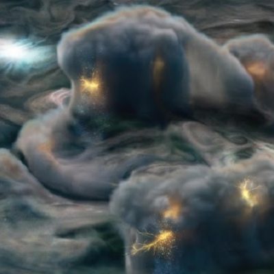 JPL’s Juno Space Probe Discovers New Type of Lightning, “Mushballs” of Ammonia Hail on Jupiter