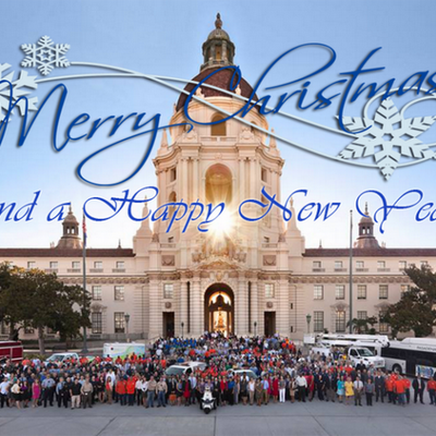 Most Pasadena City Services Closed on Christmas, New Year’s Day