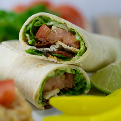 A Mouthwatering Wrap with an Avocado Addition