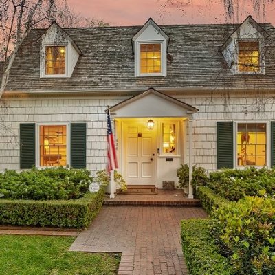 A Beautiful Two-story 1941 Colonial Revival Style Home Located in San Marino