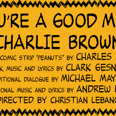 “You’re A Good Man Charlie Brown” Goes Outdoors On Sunday