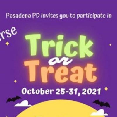 Pasadena Police Invites Kids to Join in ‘Reverse Trick-or-Treat’ This Week