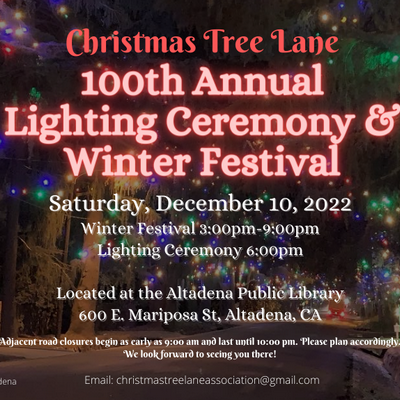 What Says ‘Holiday’ Better Than Christmas Tree Lane’s 100th Lighting Ceremony and Winter Festival?